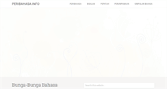 Desktop Screenshot of peribahasa.info